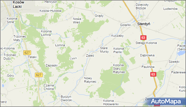 mapa Stary Ratyniec, Stary Ratyniec na mapie Targeo