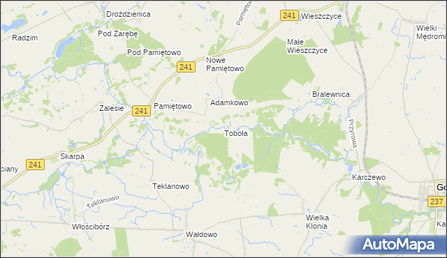 mapa Toboła, Toboła na mapie Targeo