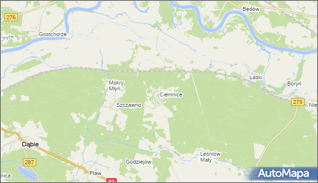 mapa Ciemnice, Ciemnice na mapie Targeo