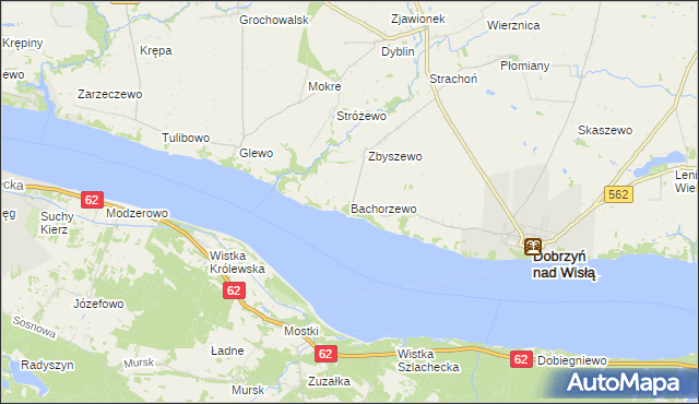 mapa Bachorzewo, Bachorzewo na mapie Targeo