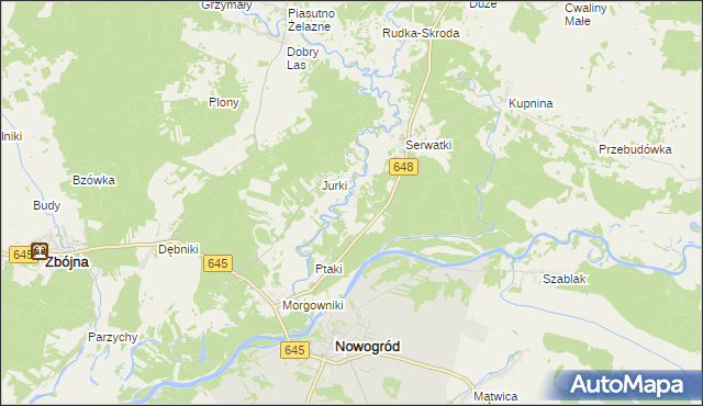 mapa Baliki, Baliki na mapie Targeo