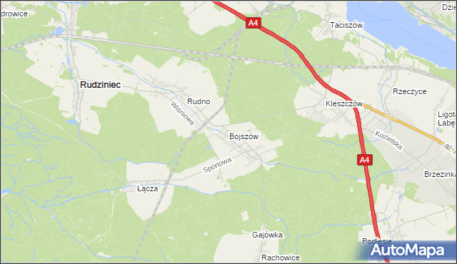 mapa Bojszów, Bojszów na mapie Targeo