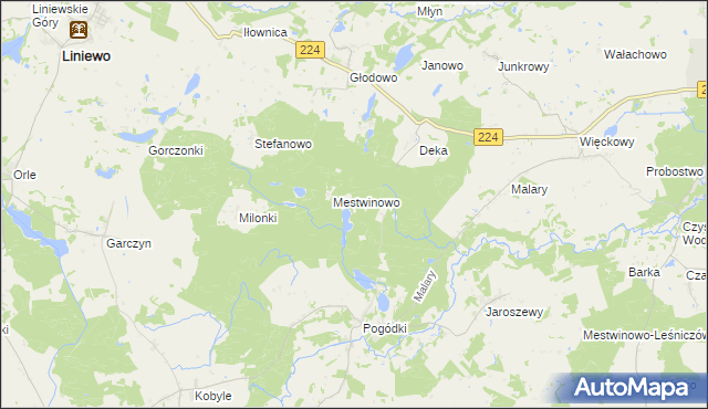 mapa Brzęczek, Brzęczek na mapie Targeo