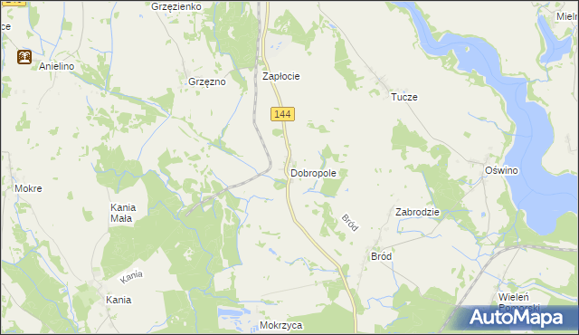 mapa Dobropole gmina Dobra, Dobropole gmina Dobra na mapie Targeo