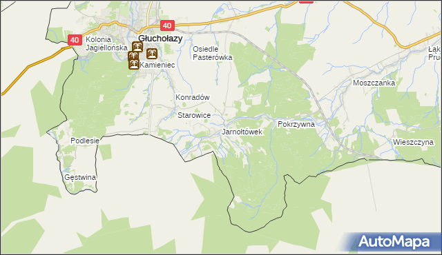 mapa Jarnołtówek, Jarnołtówek na mapie Targeo