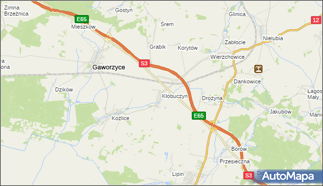 mapa Kłobuczyn, Kłobuczyn na mapie Targeo