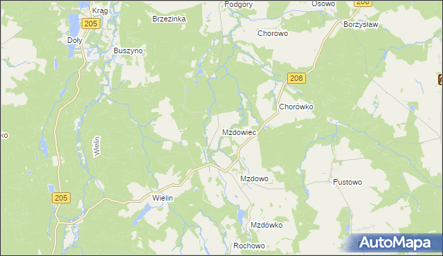 mapa Mzdowiec, Mzdowiec na mapie Targeo