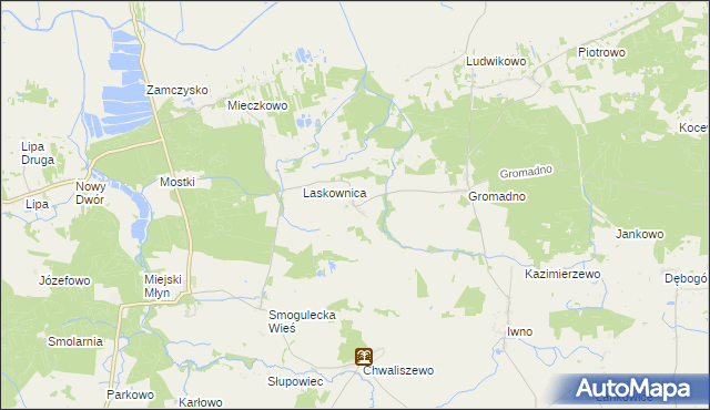 mapa Nowa Wieś Notecka, Nowa Wieś Notecka na mapie Targeo