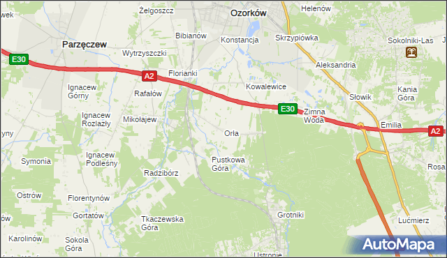 mapa Orła, Orła na mapie Targeo