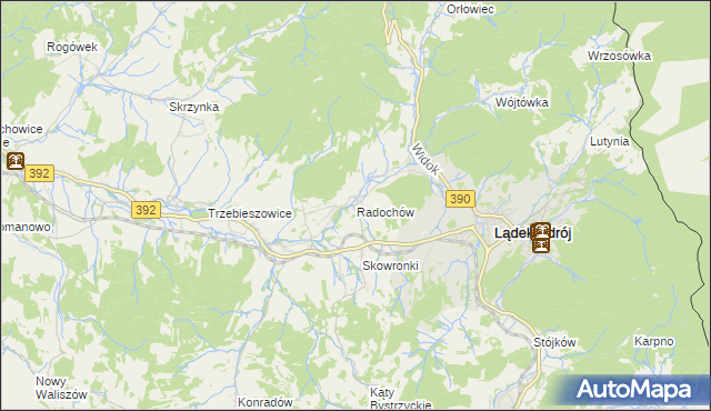mapa Radochów, Radochów na mapie Targeo