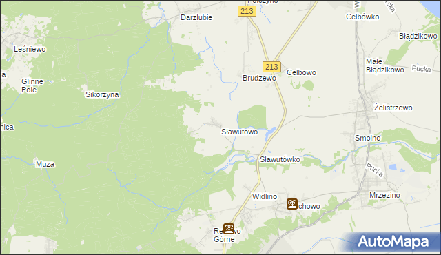 mapa Sławutowo, Sławutowo na mapie Targeo