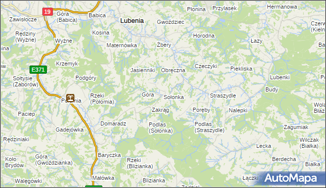 mapa Sołonka, Sołonka na mapie Targeo