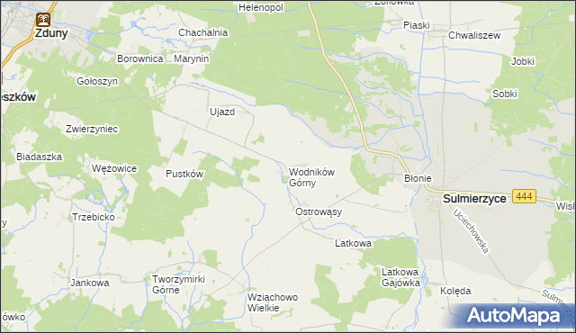 mapa Wodników Górny, Wodników Górny na mapie Targeo