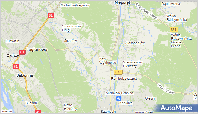 mapa Kąty Węgierskie, Kąty Węgierskie na mapie Targeo