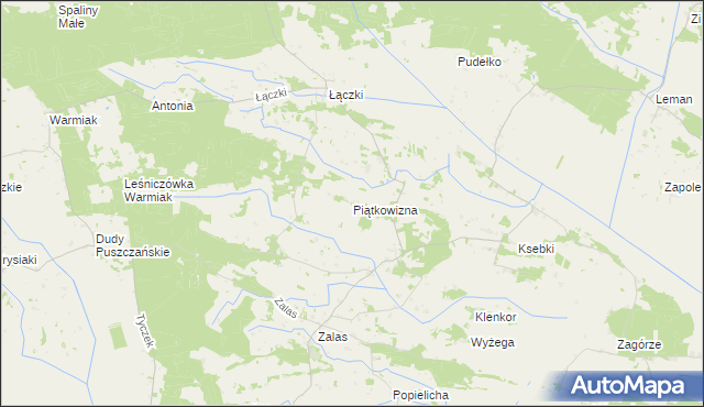 mapa Piątkowizna, Piątkowizna na mapie Targeo