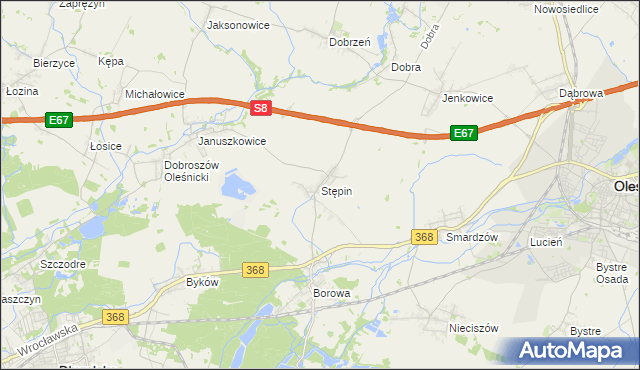 mapa Stępin, Stępin na mapie Targeo