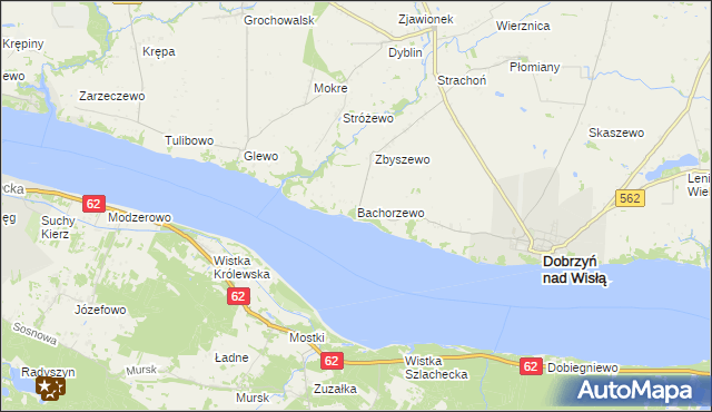 mapa Bachorzewo, Bachorzewo na mapie Targeo