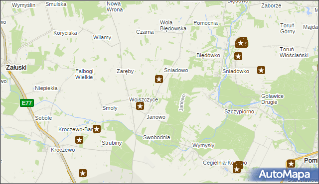 mapa Błogosławie, Błogosławie na mapie Targeo