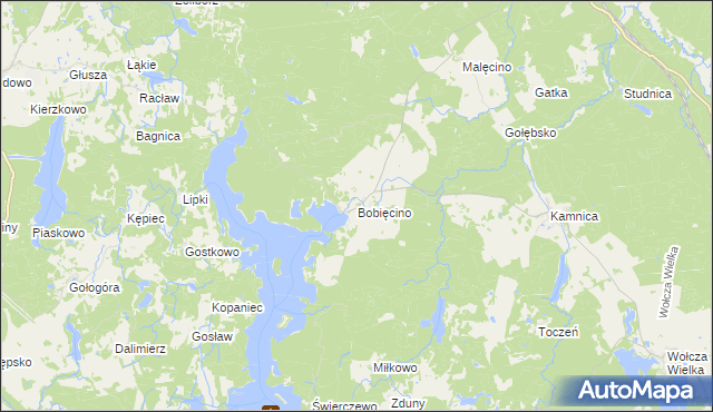 mapa Bobięcino, Bobięcino na mapie Targeo