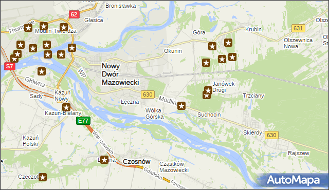 mapa Boża Wola gmina Jabłonna, Boża Wola gmina Jabłonna na mapie Targeo
