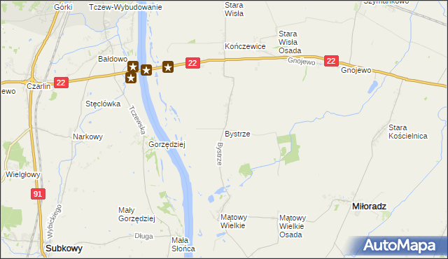 mapa Bystrze, Bystrze na mapie Targeo