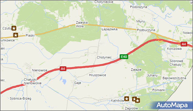 mapa Chotyniec, Chotyniec na mapie Targeo