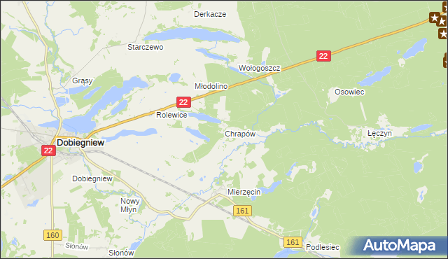 mapa Chrapów, Chrapów na mapie Targeo