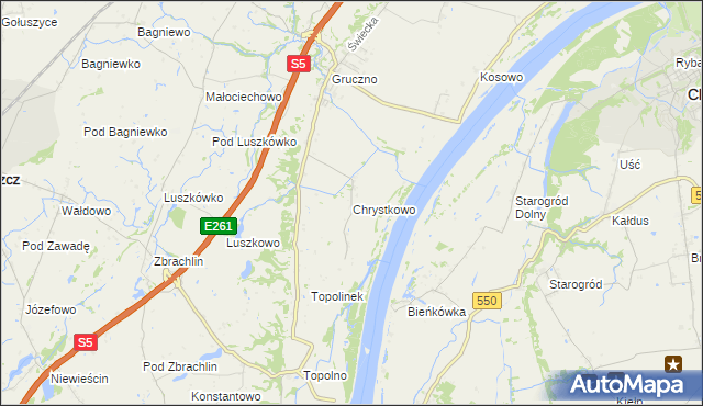 mapa Chrystkowo, Chrystkowo na mapie Targeo