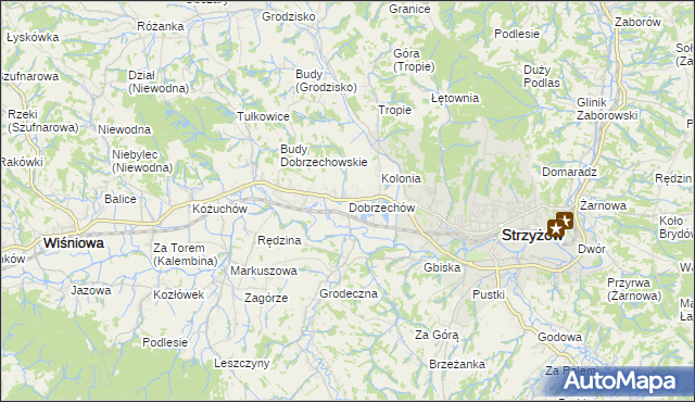 mapa Dobrzechów, Dobrzechów na mapie Targeo