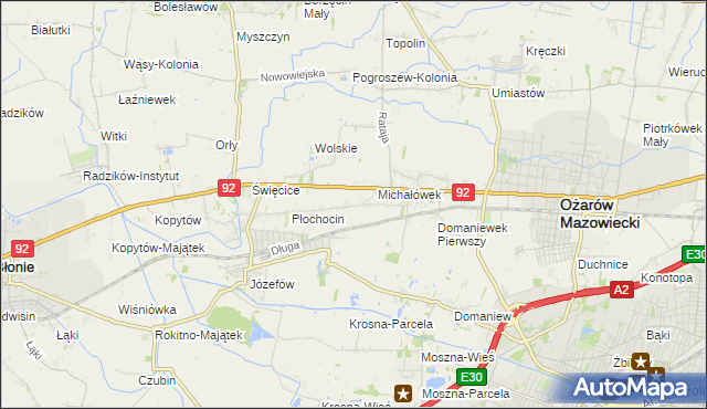 mapa Gołaszew, Gołaszew na mapie Targeo