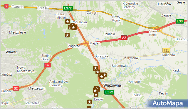 mapa Góraszka, Góraszka na mapie Targeo