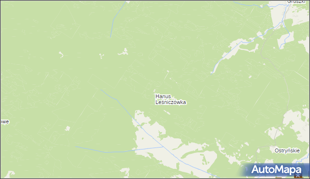 mapa Hanus Gajówka, Hanus Gajówka na mapie Targeo