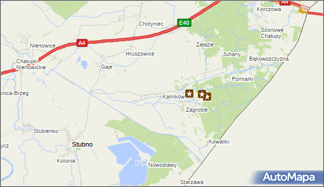 mapa Kalników, Kalników na mapie Targeo