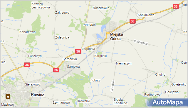 mapa Karolinki, Karolinki na mapie Targeo