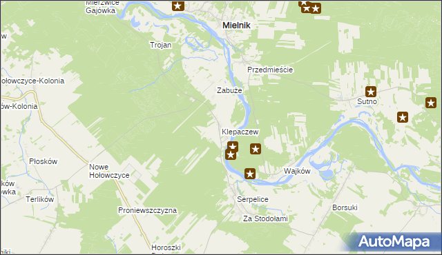 mapa Klepaczew, Klepaczew na mapie Targeo