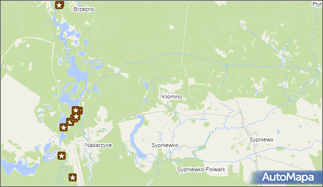 mapa Kłomino, Kłomino na mapie Targeo