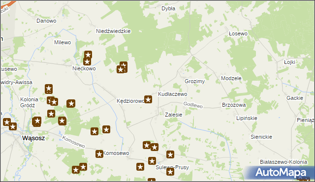 mapa Kudłaczewo, Kudłaczewo na mapie Targeo