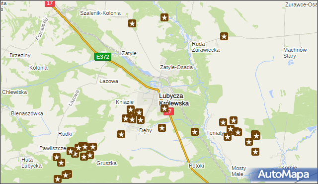 mapa Lubycza Królewska, Lubycza Królewska na mapie Targeo