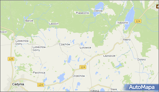 mapa Łukowice, Łukowice na mapie Targeo