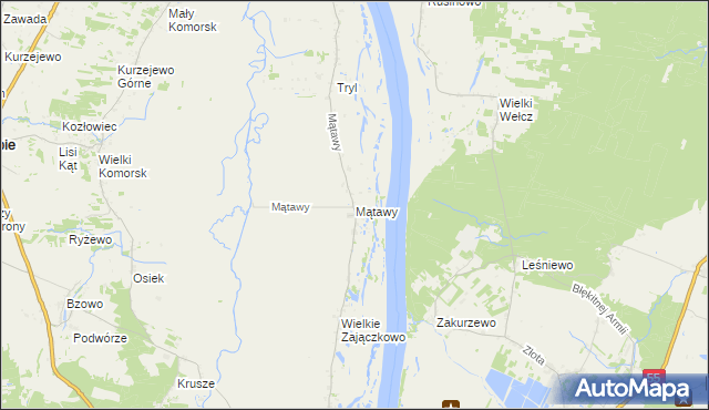 mapa Mątawy, Mątawy na mapie Targeo