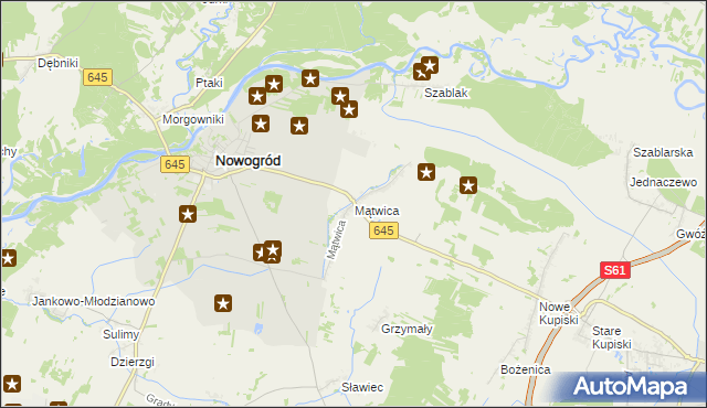 mapa Mątwica, Mątwica na mapie Targeo