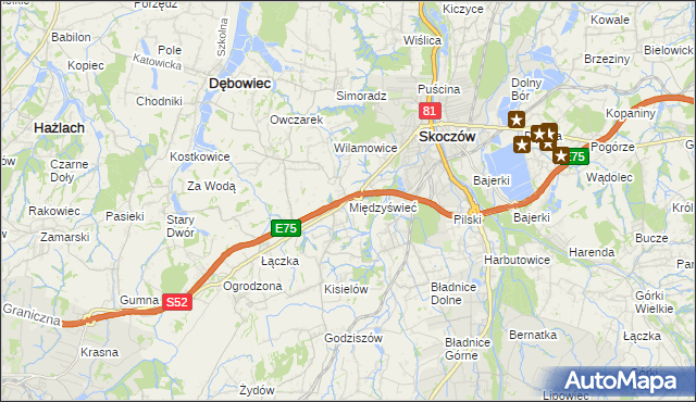 mapa Międzyświeć, Międzyświeć na mapie Targeo