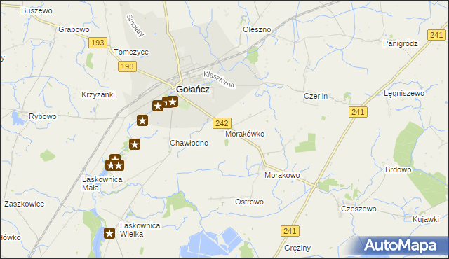 mapa Morakówko, Morakówko na mapie Targeo