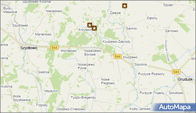 mapa Nowe Nosarzewo, Nowe Nosarzewo na mapie Targeo
