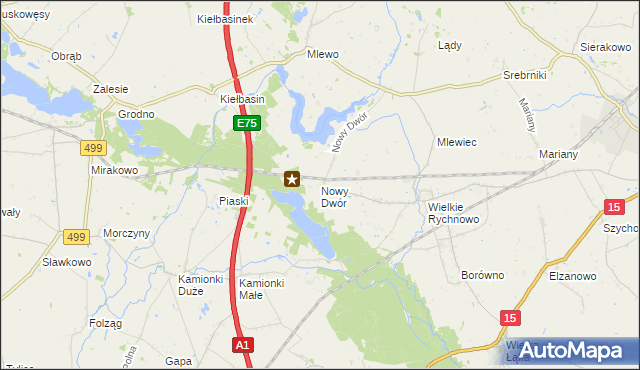 mapa Nowy Dwór gmina Kowalewo Pomorskie, Nowy Dwór gmina Kowalewo Pomorskie na mapie Targeo