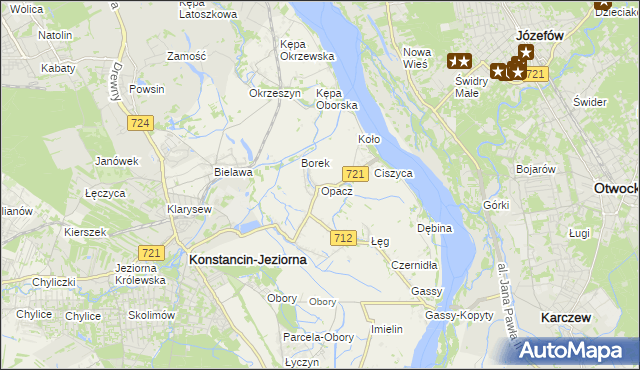 mapa Opacz, Opacz na mapie Targeo