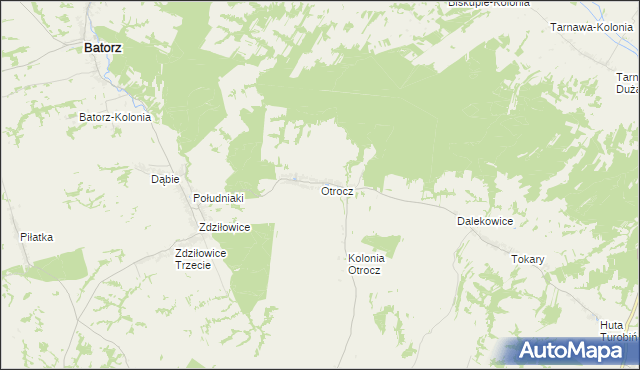 mapa Otrocz, Otrocz na mapie Targeo