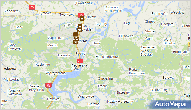 mapa Piaski-Drużków, Piaski-Drużków na mapie Targeo