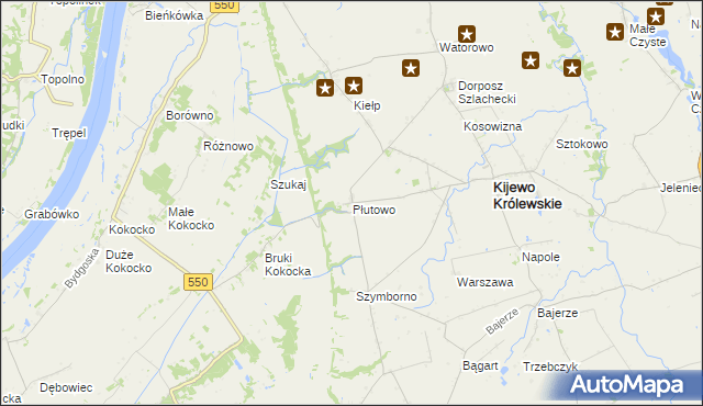 mapa Płutowo, Płutowo na mapie Targeo