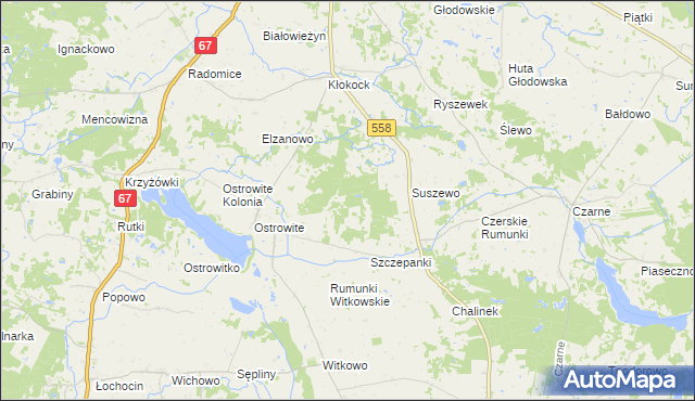 mapa Podkłokock, Podkłokock na mapie Targeo